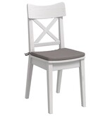 VidaXL Zitkussens 4 pcs Taupe 40 x 40 x 3 cm Stof