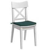 VidaXL Zitkussens 4 pcs Donkergroen 40 x 40 x 3 cm Stof