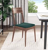 VidaXL Zitkussens 4 pcs Donkergroen 40 x 40 x 3 cm Stof