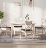 VidaXL Zitkussens 4 pcs Bruin 40 x 40 x 3 cm Stof