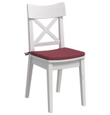 VidaXL Zitkussens 4 pcs Wijnrood 40 x 40 x 3 cm Stof