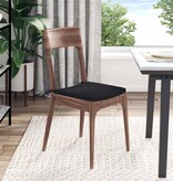 VidaXL Zitkussens 4 pcs Zwart 40 x 40 x 3 cm Stof