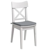 VidaXL Zitkussens 4 pcs Lichtgrijs 40 x 40 x 3 cm Stof