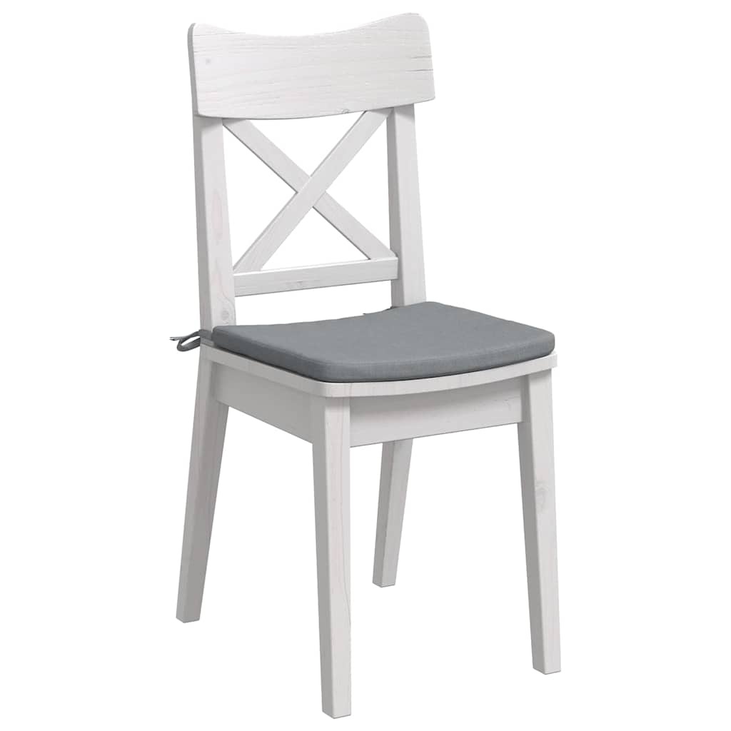 VidaXL Zitkussens 4 pcs Lichtgrijs 40 x 40 x 3 cm Stof