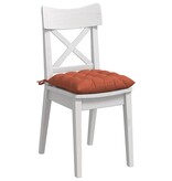 VidaXL Zitkussens 4 pcs Rood-oranje 40 x 40 x 6 cm Katoen Stof