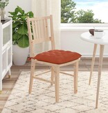 VidaXL Zitkussens 4 pcs Rood-oranje 40 x 40 x 6 cm Katoen Stof