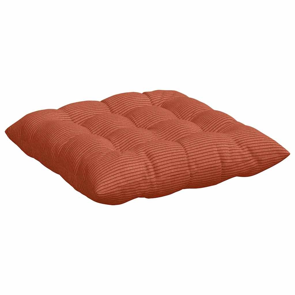 VidaXL Zitkussens 4 pcs Rood-oranje 40 x 40 x 6 cm Katoen Stof