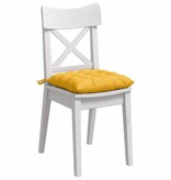 VidaXL Zitkussens 4 pcs Lichtgeel 40 x 40 x 6 cm Katoen Stof