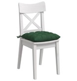 VidaXL Zitkussens 4 pcs Donkergroen 40 x 40 x 6 cm Katoen Stof