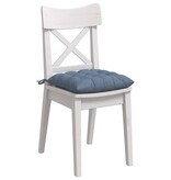 VidaXL Zitkussens 4 pcs Blauw 40 x 40 x 6 cm Katoen Stof