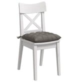 VidaXL Zitkussens 4 pcs Lichtgrijs 40 x 40 x 6 cm Katoen Stof