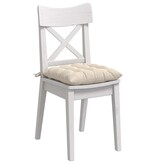 VidaXL Zitkussens 4 pcs Beige 40 x 40 x 6 cm Microfibre