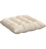 VidaXL Zitkussens 4 pcs Beige 40 x 40 x 6 cm Microfibre