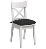 VidaXL Zitkussens 4 pcs Zwart 40 x 40 x 6 cm Microfibre