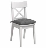 VidaXL Zitkussens 4 pcs Donkergrijs 40 x 40 x 6 cm Microfibre