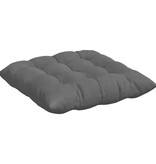 VidaXL Zitkussens 4 pcs Donkergrijs 40 x 40 x 6 cm Microfibre