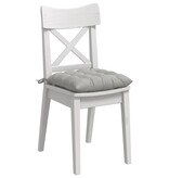 VidaXL Zitkussens 4 pcs Lichtgrijs 40 x 40 x 6 cm Microfibre