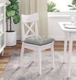 VidaXL Zitkussens 4 pcs Lichtgrijs 40 x 40 x 6 cm Microfibre