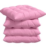 VidaXL Zitkussens 2 pcs Roze 40 x 40 x 6 cm Stof