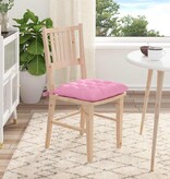 VidaXL Zitkussens 2 pcs Roze 40 x 40 x 6 cm Stof