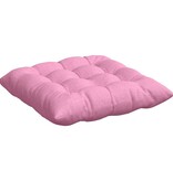 VidaXL Zitkussens 2 pcs Roze 40 x 40 x 6 cm Stof