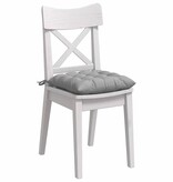 VidaXL Zitkussens 2 pcs Wolkengrijs 40 x 40 x 6 cm Stof