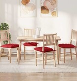 VidaXL Zitkussens 2 pcs Rood 40 x 40 x 6 cm Stof