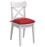 VidaXL Zitkussens 2 pcs Rood 40 x 40 x 6 cm Stof