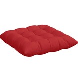 VidaXL Zitkussens 2 pcs Rood 40 x 40 x 6 cm Stof