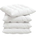 VidaXL Zitkussens 2 pcs Wit 40 x 40 x 6 cm Stof