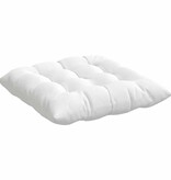 VidaXL Zitkussens 2 pcs Wit 40 x 40 x 6 cm Stof