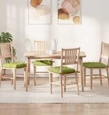 VidaXL Zitkussens 2 pcs Lichtgroen 40 x 40 x 6 cm Stof