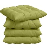 VidaXL Zitkussens 2 pcs Lichtgroen 40 x 40 x 6 cm Stof