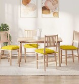 VidaXL Zitkussens 2 pcs Lichtgeel 40 x 40 x 6 cm Stof