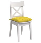 VidaXL Zitkussens 2 pcs Lichtgeel 40 x 40 x 6 cm Stof