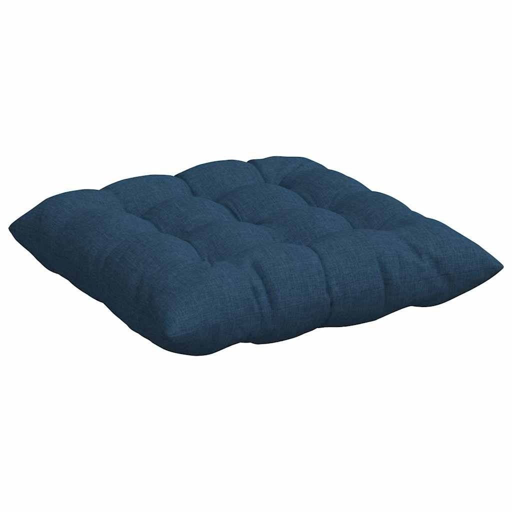 VidaXL Zitkussens 2 pcs Blauw 40 x 40 x 6 cm Stof