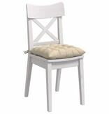 VidaXL Zitkussens 2 pcs Crème 40 x 40 x 6 cm Stof