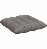VidaXL Zitkussens 2 pcs Taupe 40 x 40 x 6 cm Stof