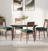 VidaXL Zitkussens 2 pcs Donkergroen 40 x 40 x 6 cm Stof