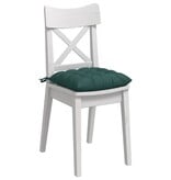 VidaXL Zitkussens 2 pcs Donkergroen 40 x 40 x 6 cm Stof