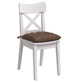 VidaXL Zitkussens 2 pcs Bruin 40 x 40 x 6 cm Stof