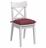 VidaXL Zitkussens 2 pcs Wijnrood 40 x 40 x 6 cm Stof