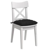 VidaXL Zitkussens 2 pcs Zwart 40 x 40 x 6 cm Stof