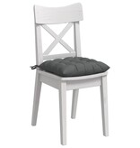 VidaXL Zitkussens 2 pcs Donkergrijs 40 x 40 x 6 cm Stof