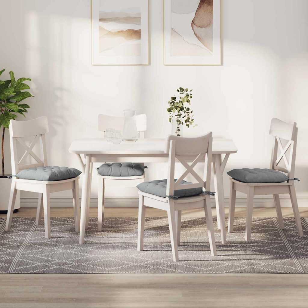 VidaXL Zitkussens 2 pcs Lichtgrijs 40 x 40 x 6 cm Stof