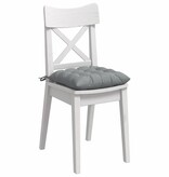 VidaXL Zitkussens 2 pcs Lichtgrijs 40 x 40 x 6 cm Stof