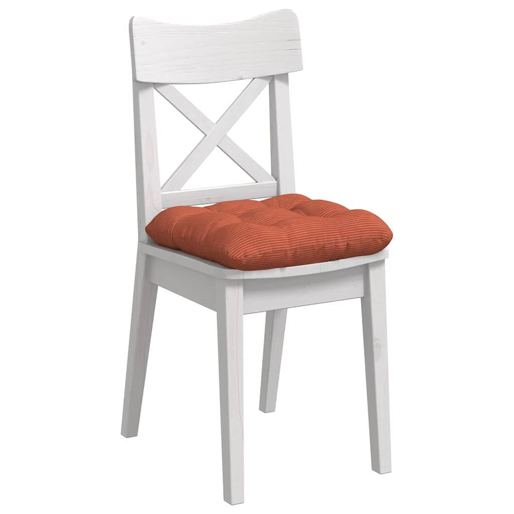 VidaXL Zitkussens 4 pcs Rood-oranje 45 x 45 cm Katoen Stof