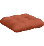 VidaXL Zitkussens 4 pcs Rood-oranje 45 x 45 cm Katoen Stof