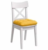 VidaXL Zitkussens 4 pcs Lichtgeel 45 x 45 cm Katoen Stof