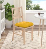 VidaXL Zitkussens 4 pcs Lichtgeel 45 x 45 cm Katoen Stof